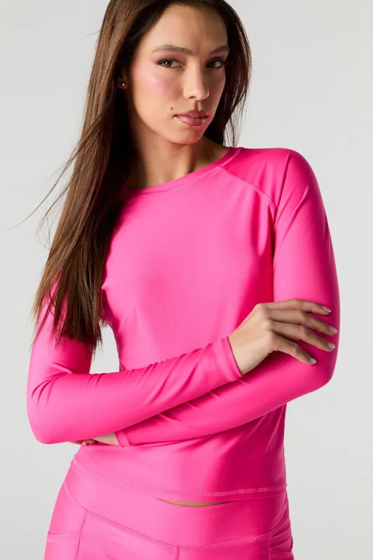 Long Sleeve Rashguard Swim Top sold by Charlotte Russe