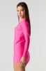 Long Sleeve Rashguard Swim Top sold by Charlotte Russe