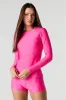 Long Sleeve Rashguard Swim Top sold by Charlotte Russe