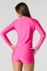 Long Sleeve Rashguard Swim Top sold by Charlotte Russe