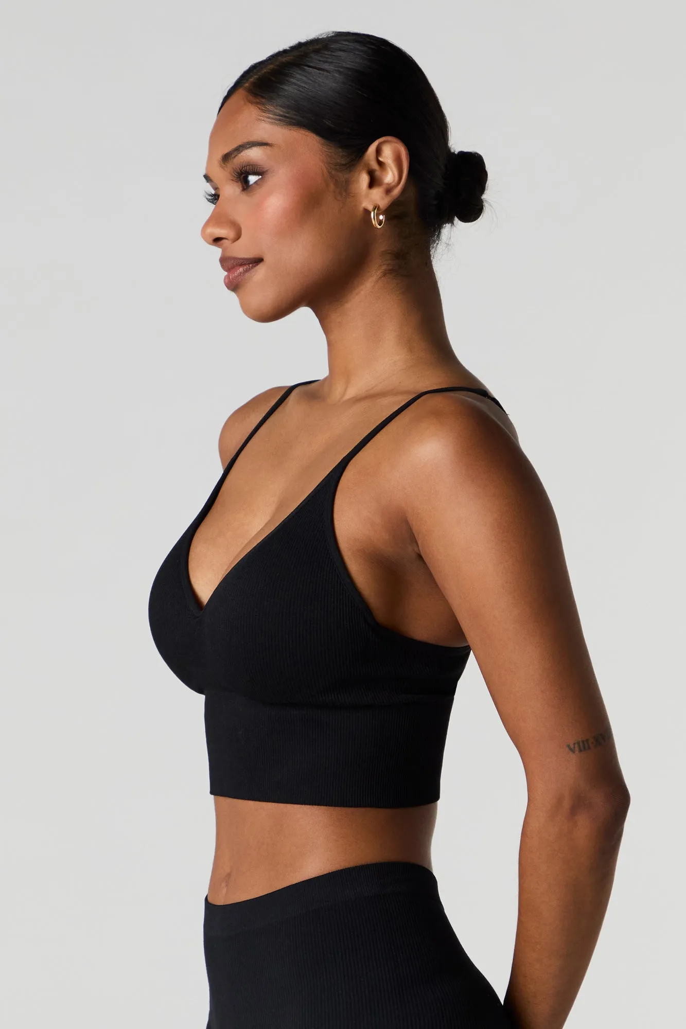 Seamless Ribbed Padded Bralette sold by Charlotte Russe product image thumbnail 5