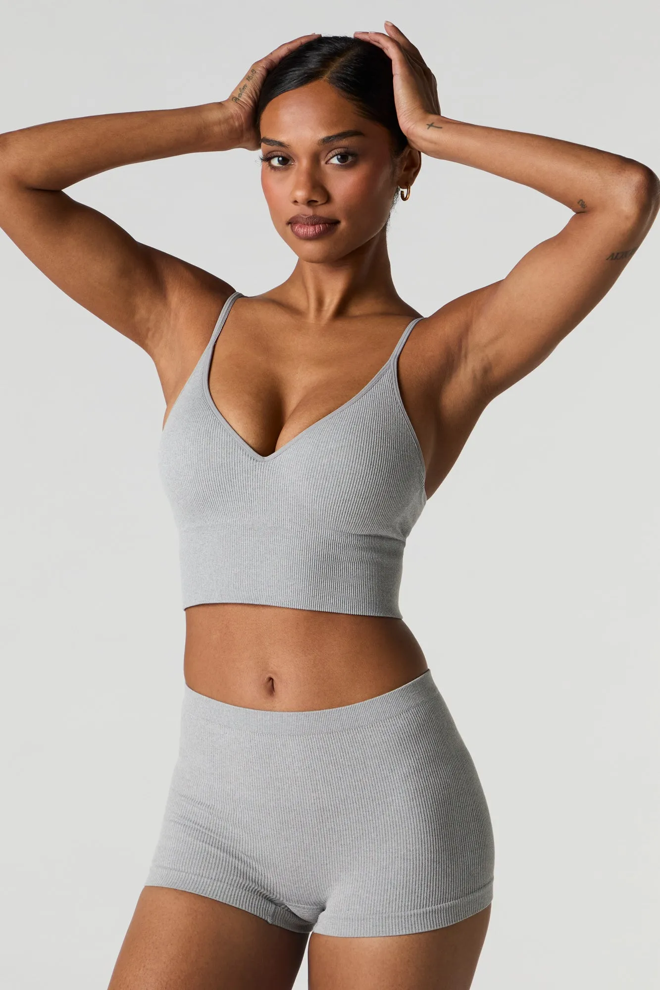 Seamless Ribbed Padded Bralette sold by Charlotte Russe