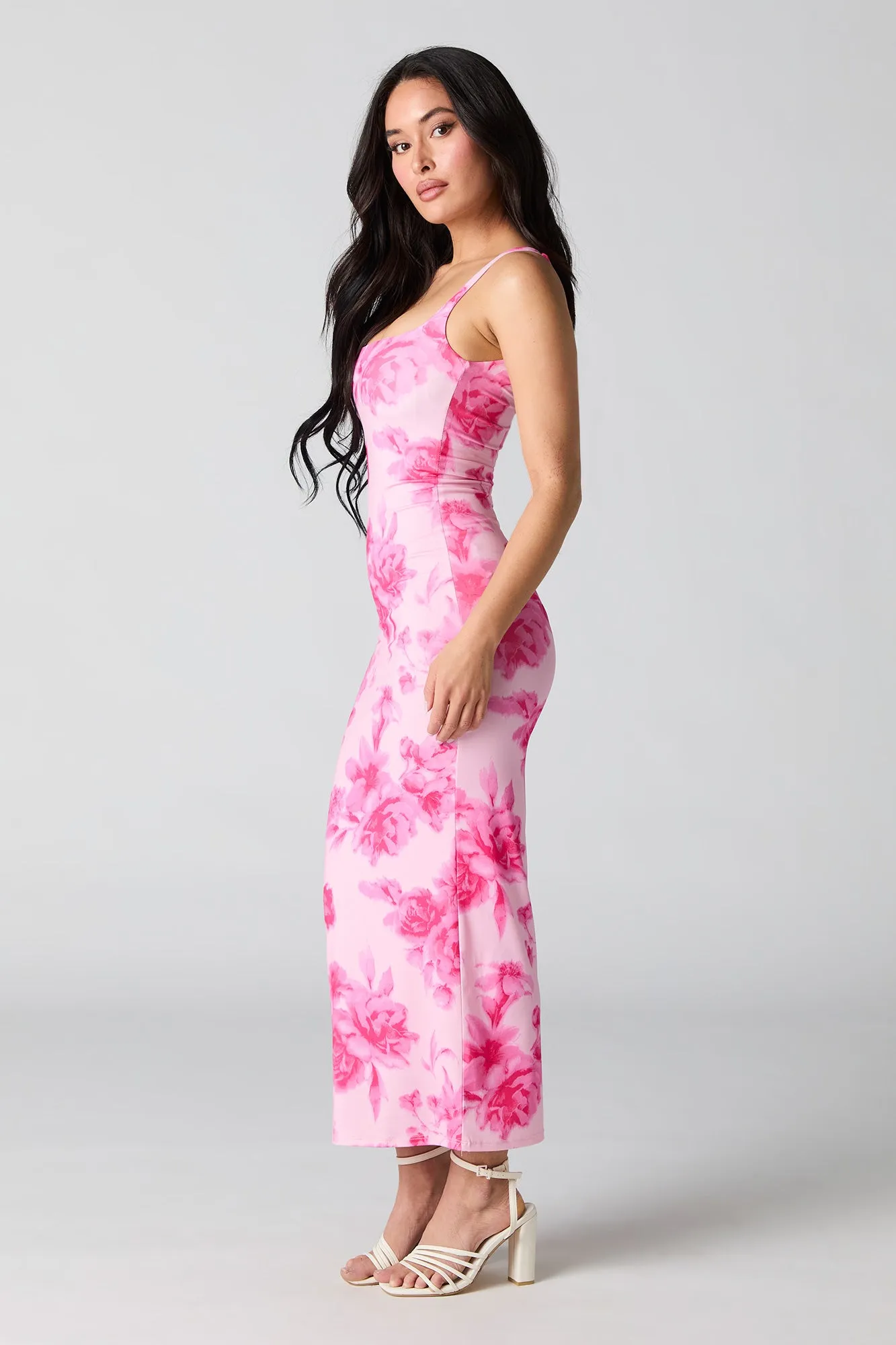 Contour Square Neck Maxi Dress with Built-In Cups sold by Charlotte Russe product image thumbnail 2