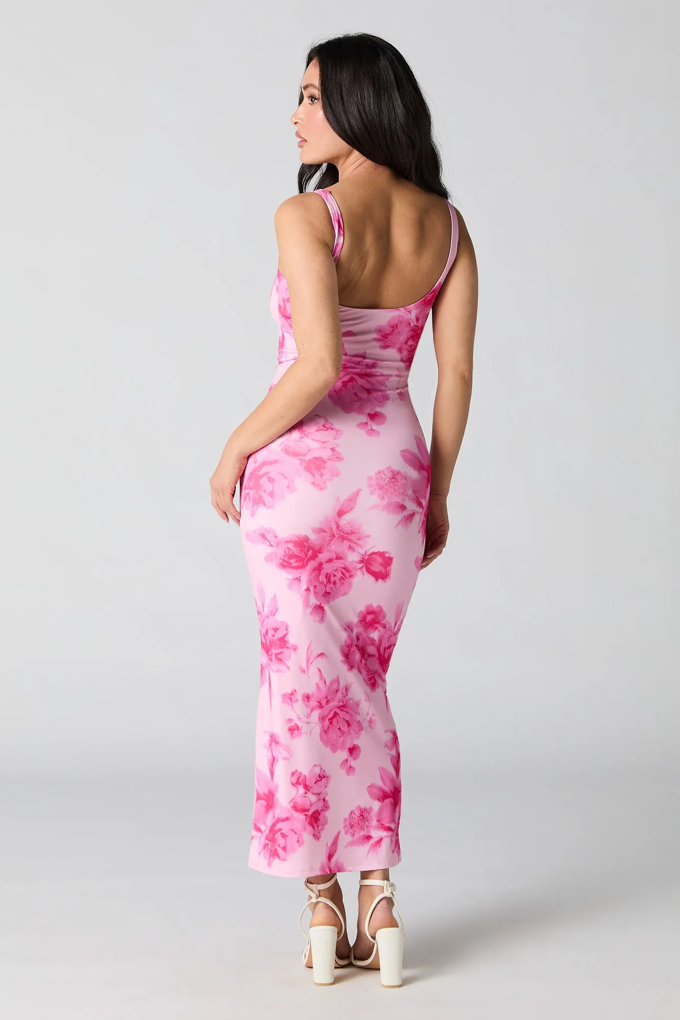 Contour Square Neck Maxi Dress with Built-In Cups sold by Charlotte Russe product image thumbnail 3