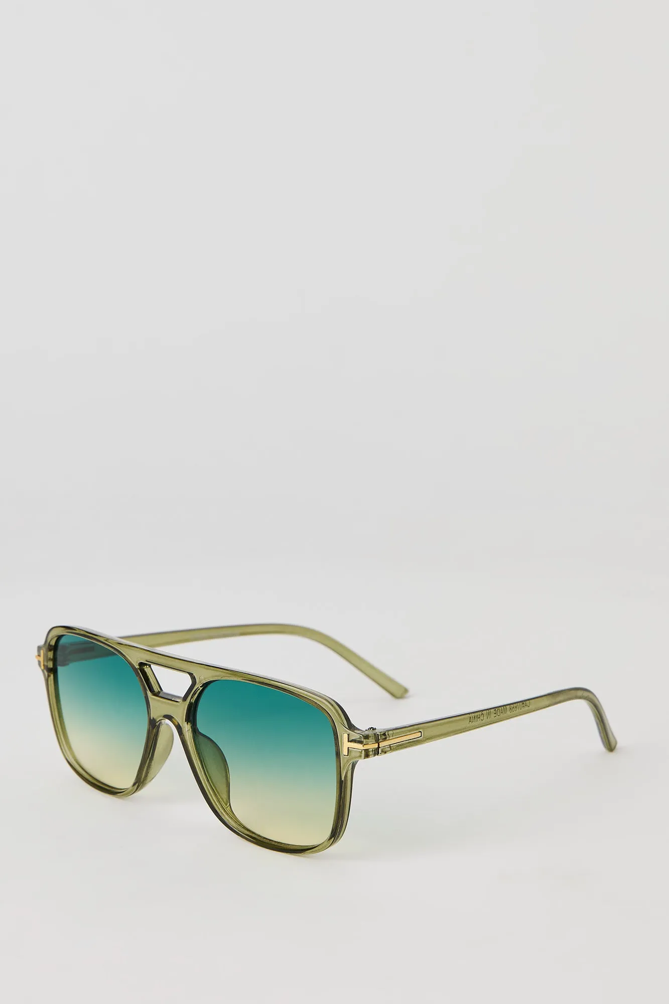 Clear Aviator Sunglasses sold by Charlotte Russe product image thumbnail 2