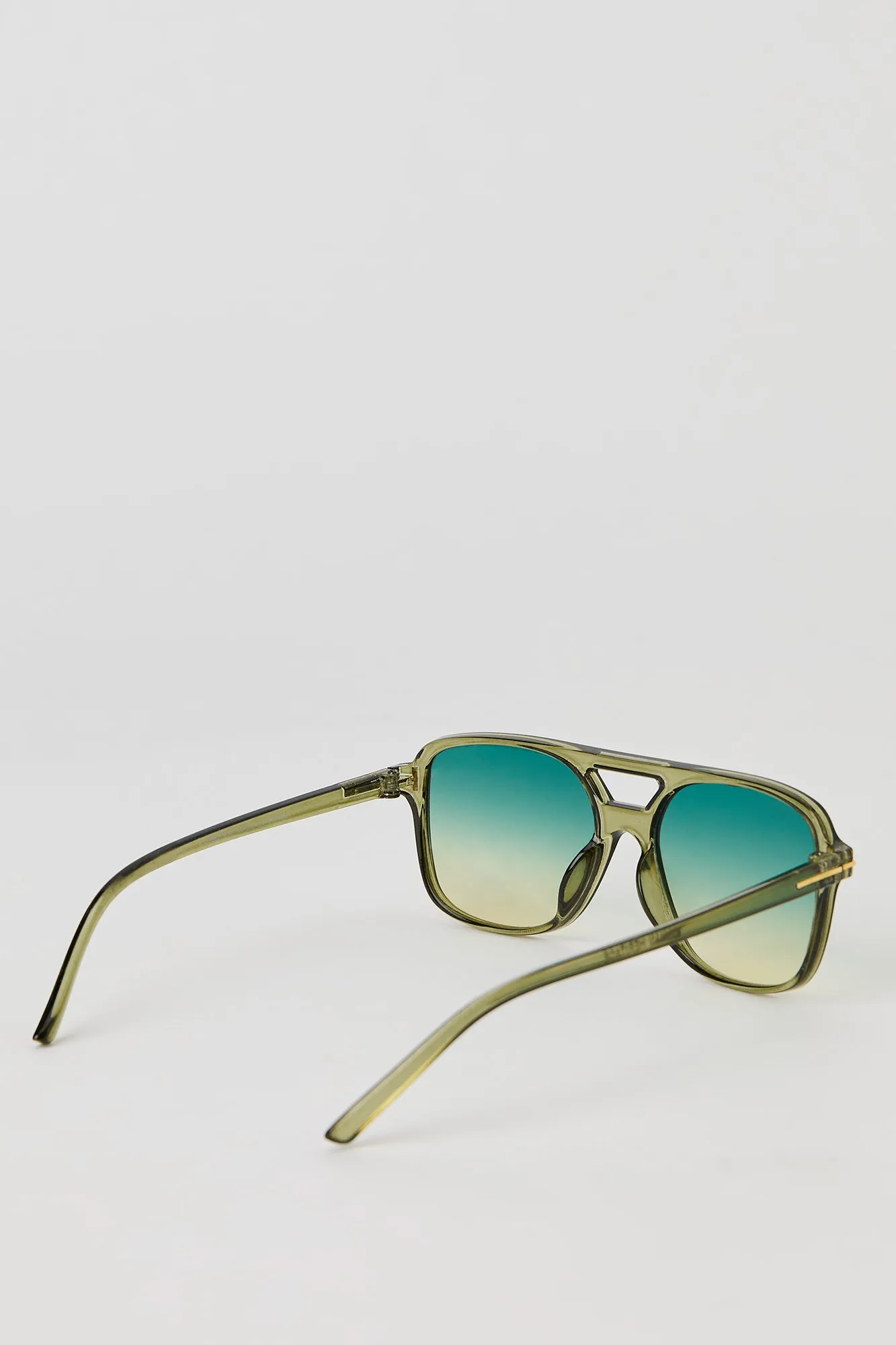 Clear Aviator Sunglasses sold by Charlotte Russe product image thumbnail 3