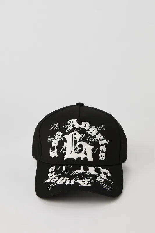 LA Gothic Graphic Baseball Hat sold by Charlotte Russe