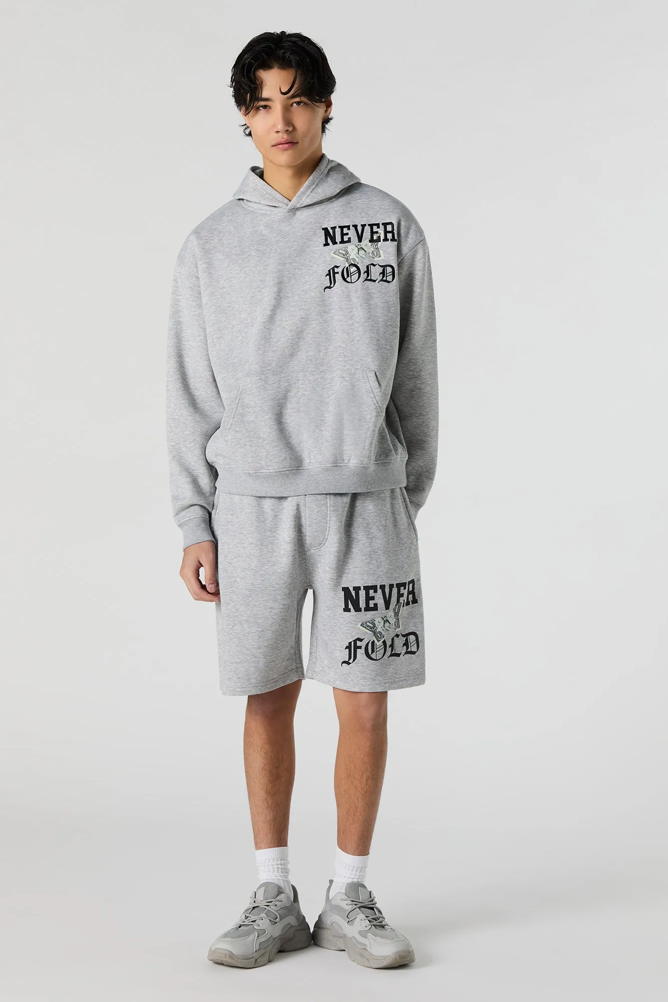 Embroidered Graphic Fleece Hoodie sold by Charlotte Russe product image thumbnail 3