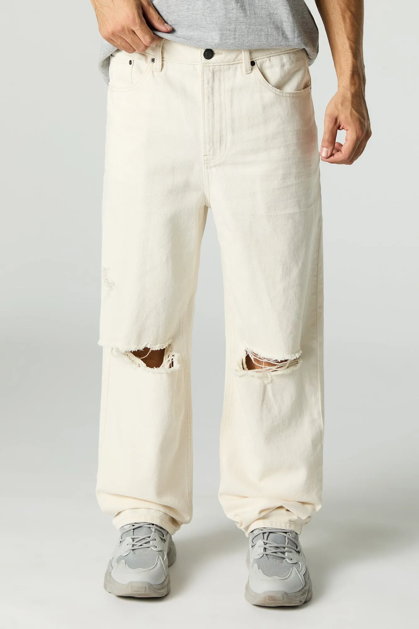 Distressed Baggy Jean sold by Charlotte Russe