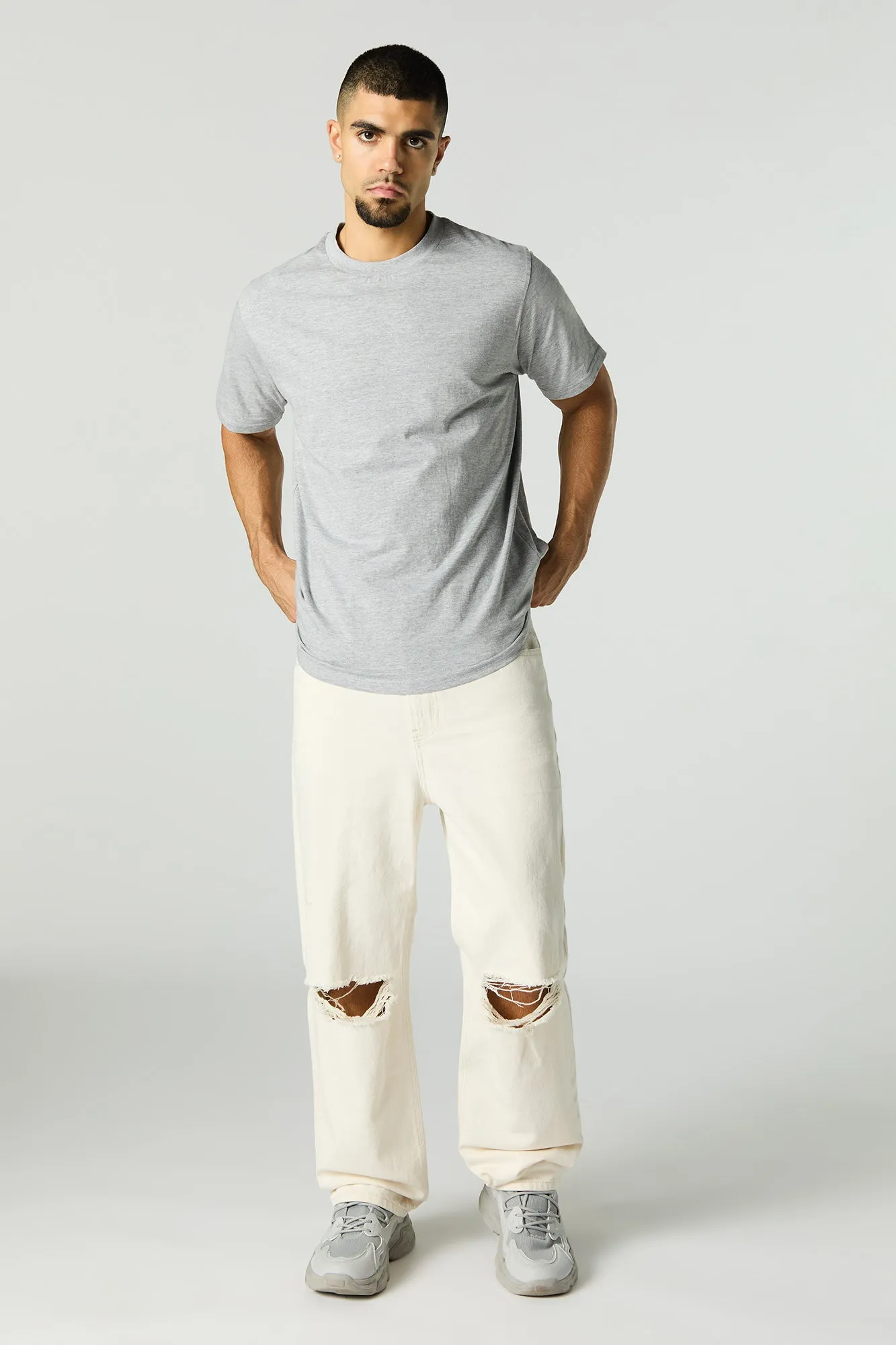 Distressed Baggy Jean sold by Charlotte Russe product image thumbnail 2