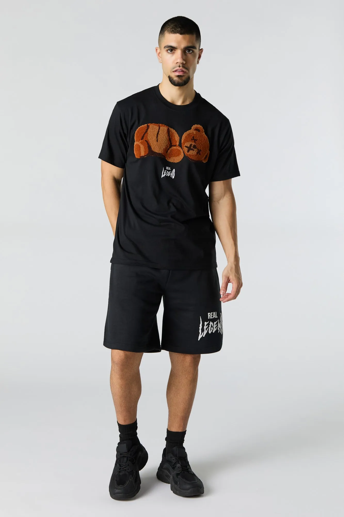 Headless Bear Chenille Embroidered T-Shirt sold by Charlotte Russe product image thumbnail 3