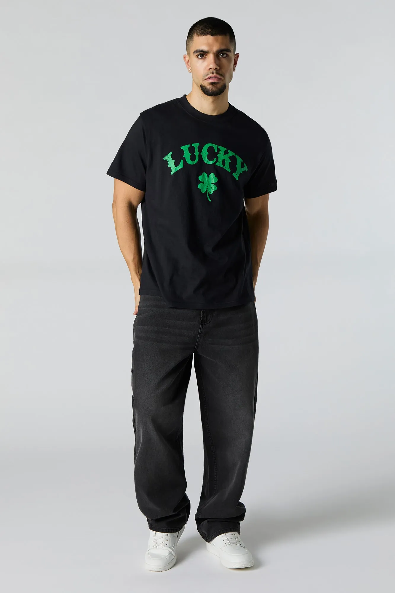 Lucky Graphic St Patrick's Day T-Shirt sold by Charlotte Russe product image thumbnail 3