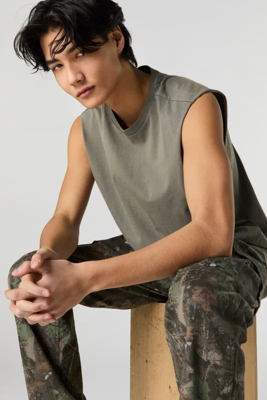 Washed Muscle Tank sold by Charlotte Russe