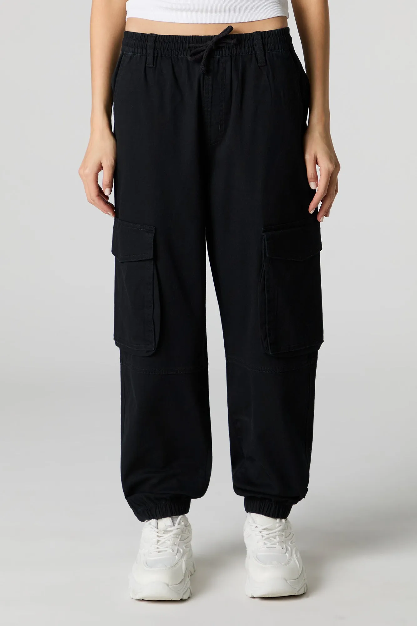 Drawstring Cargo Jogger sold by Charlotte Russe product image thumbnail 5