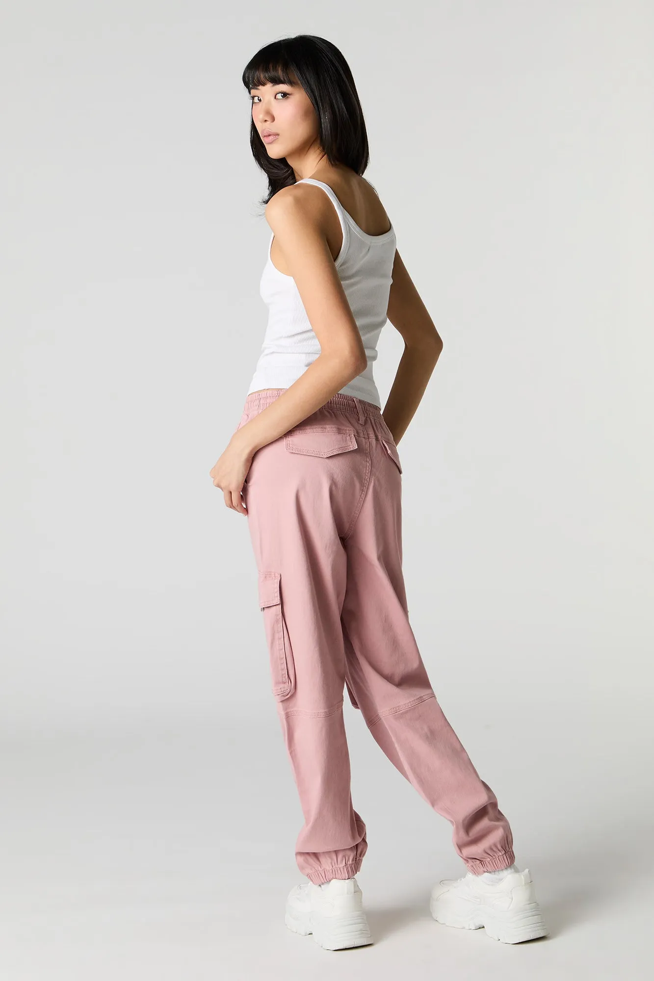 Drawstring Cargo Jogger sold by Charlotte Russe product image thumbnail 3