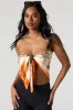 Printed Satin Multiway Scarf sold by Charlotte Russe