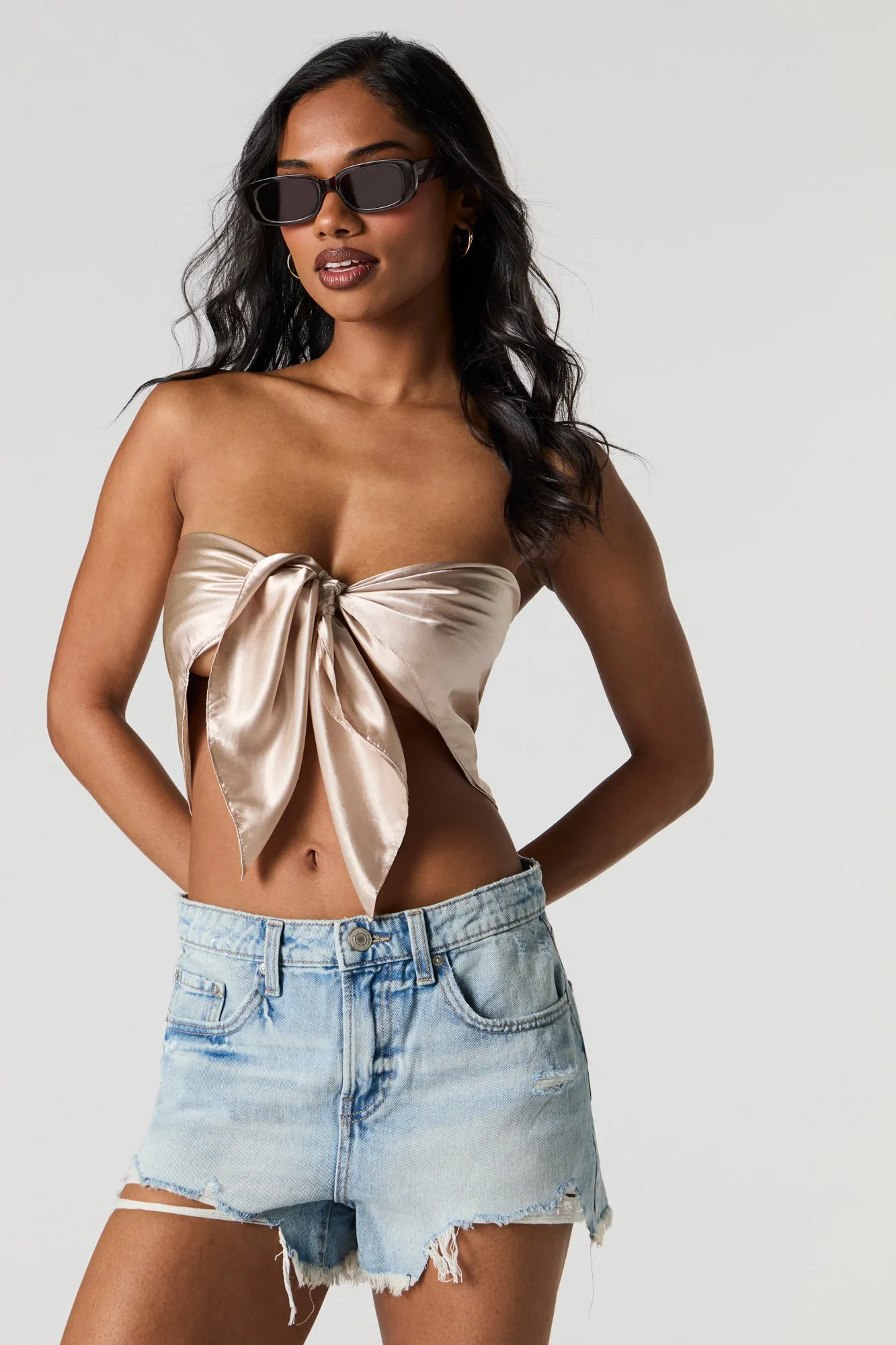 Satin Multiway Scarf sold by Charlotte Russe product image thumbnail 4