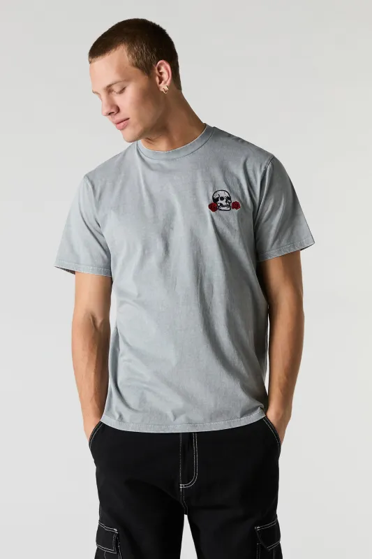 Embroidered Washed T-Shirt sold by Charlotte Russe