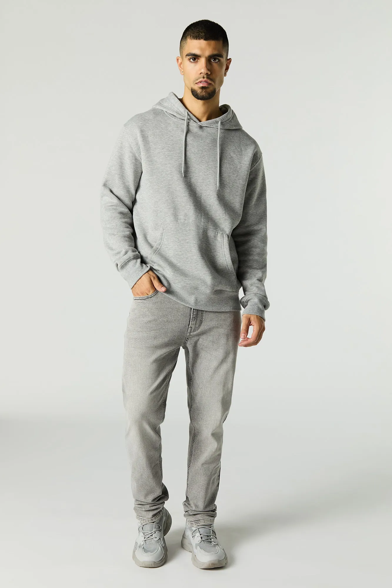 Light Grey Wash Slim Jean sold by Charlotte Russe product image thumbnail 2