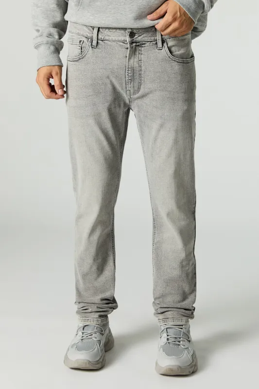 Light Grey Wash Slim Jean sold by Charlotte Russe