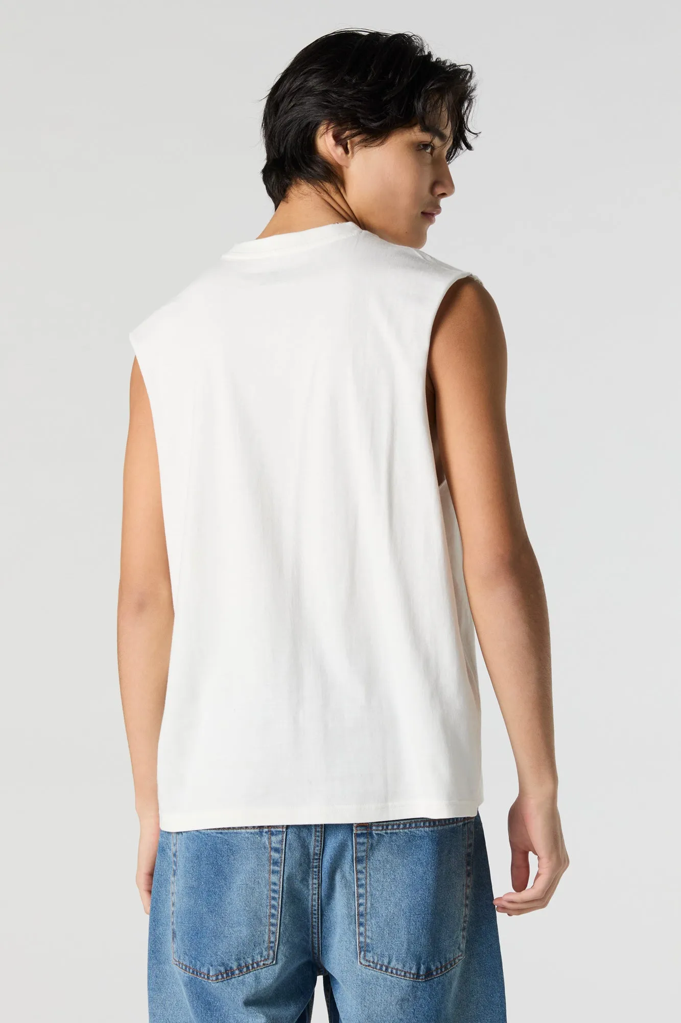 Varsity Football Graphic Muscle Tank sold by Charlotte Russe product image thumbnail 2