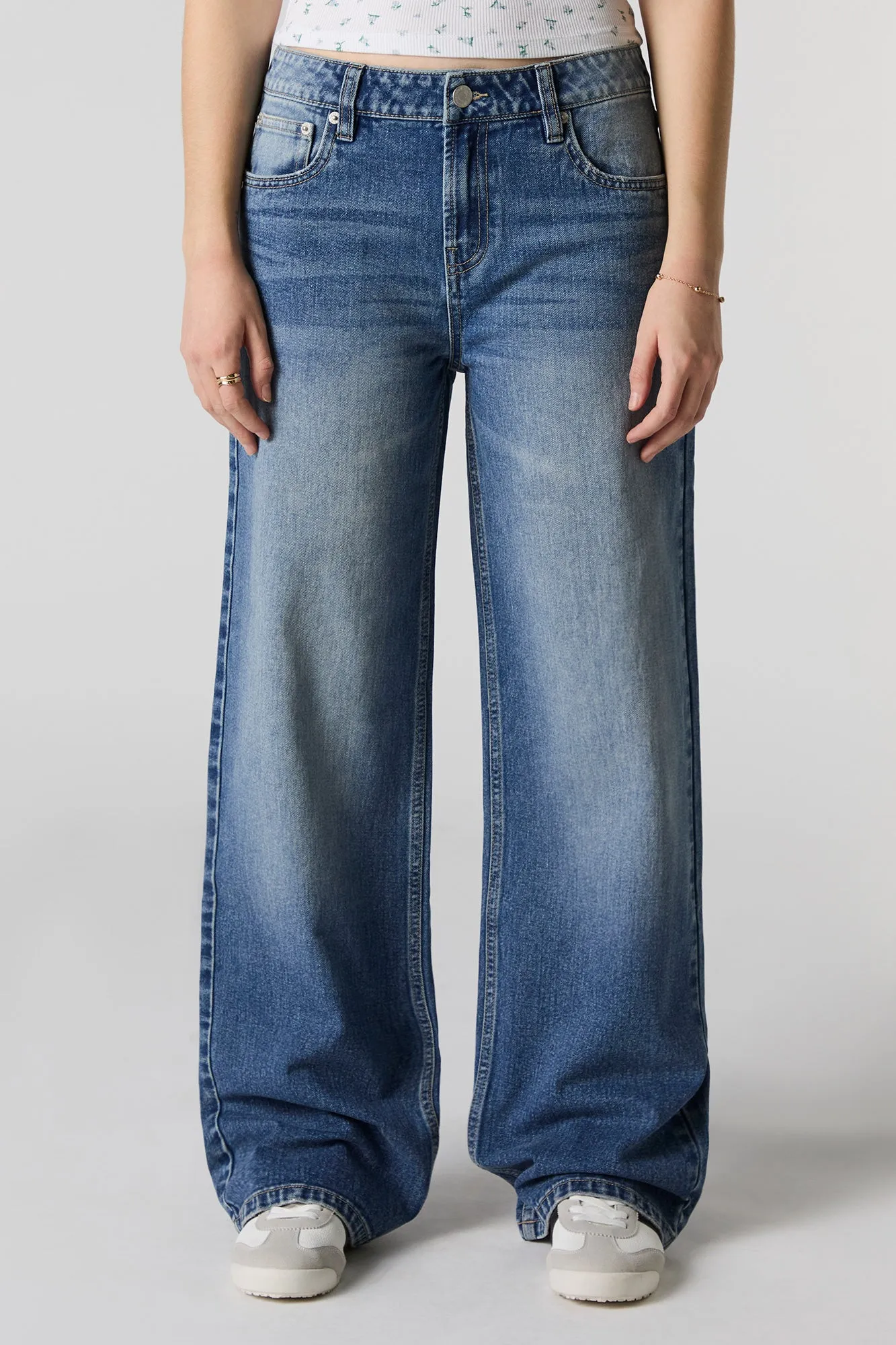 Dark Wash Low Rise Skater Jean sold by Charlotte Russe product image thumbnail 2
