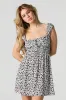Floral Cut-Out Back Mini Dress sold by Charlotte Russe