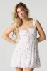 Floral Cut-Out Back Mini Dress sold by Charlotte Russe