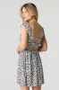 Floral Cut-Out Back Mini Dress sold by Charlotte Russe