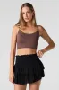 Smocked Waist Tiered Mini Skort sold by Charlotte Russe