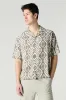 Printed Button-Up Top sold by Charlotte Russe