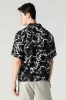 Printed Button-Up Top sold by Charlotte Russe