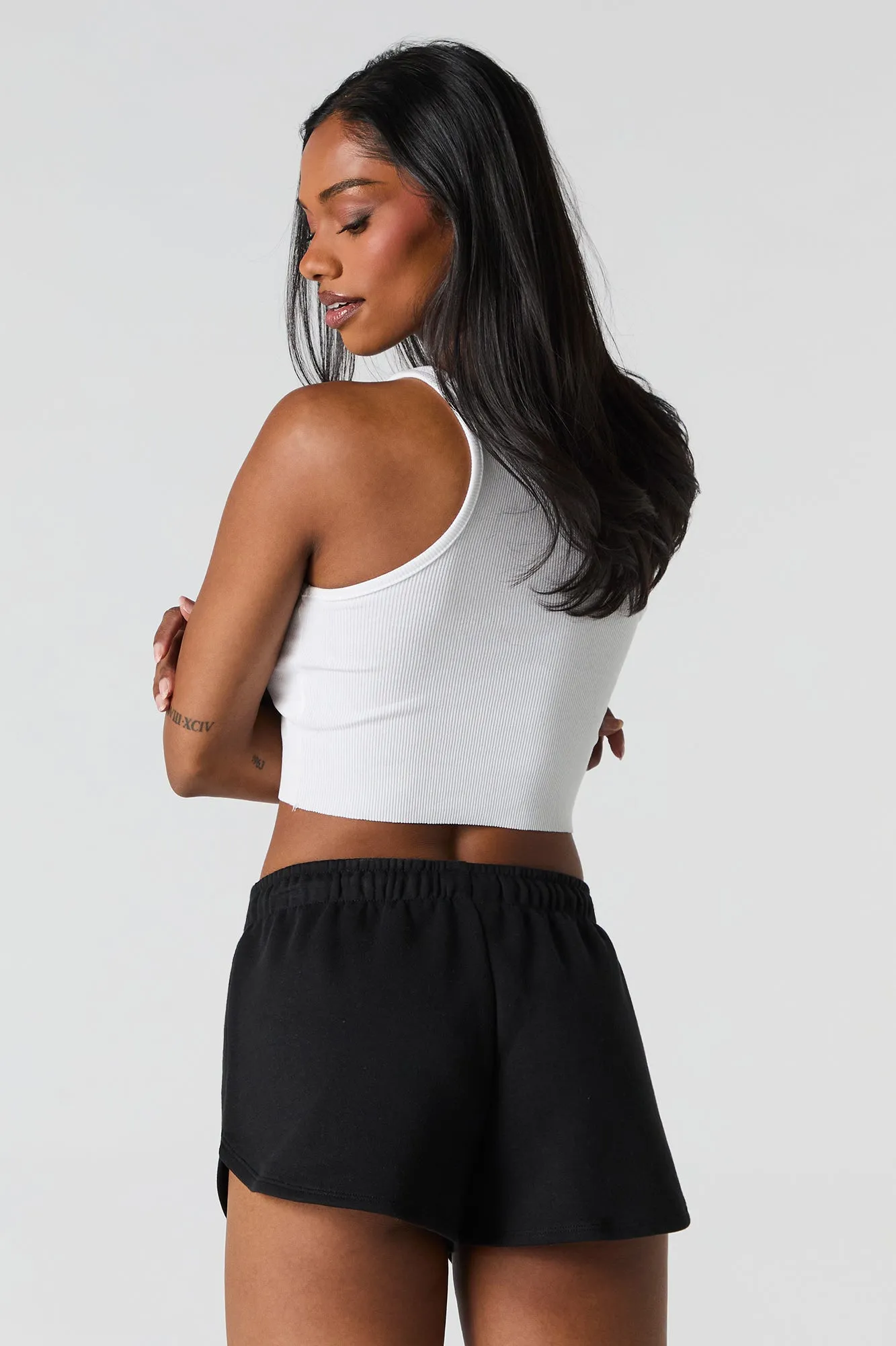 Fleece Dolphin Short sold by Charlotte Russe product image thumbnail 5