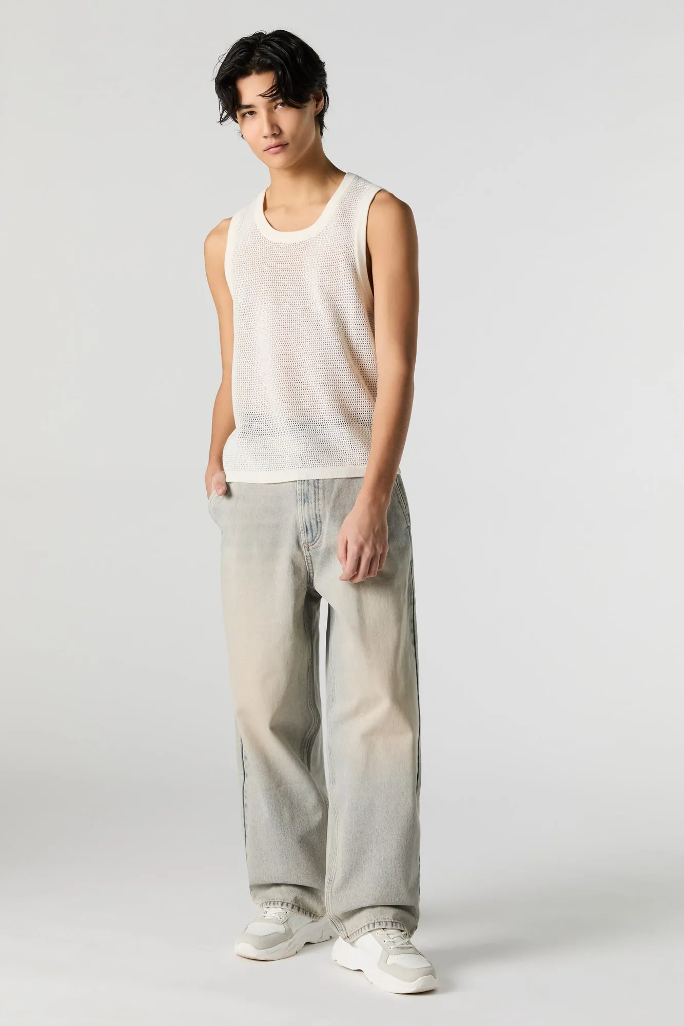 Open Knit Tank sold by Charlotte Russe product image thumbnail 3