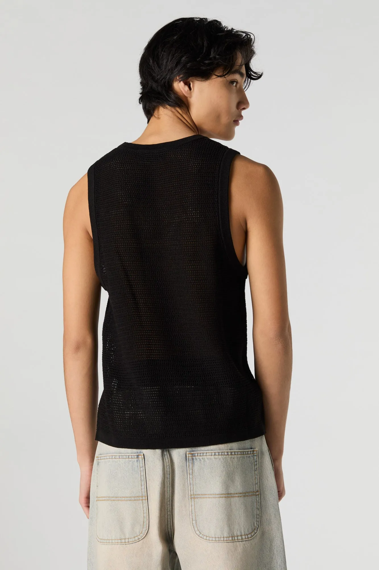 Open Knit Tank sold by Charlotte Russe product image thumbnail 5