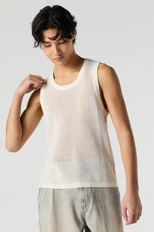 Open Knit Tank sold by Charlotte Russe