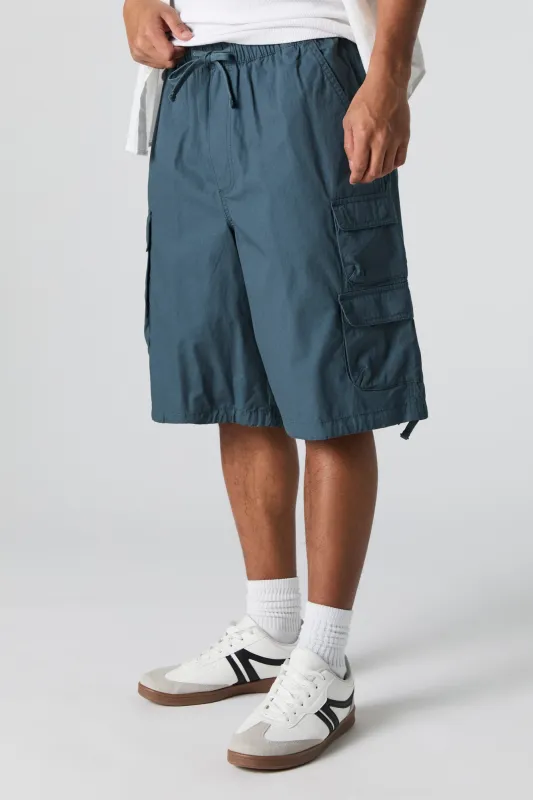 Poplin Longline Cargo Short sold by Charlotte Russe