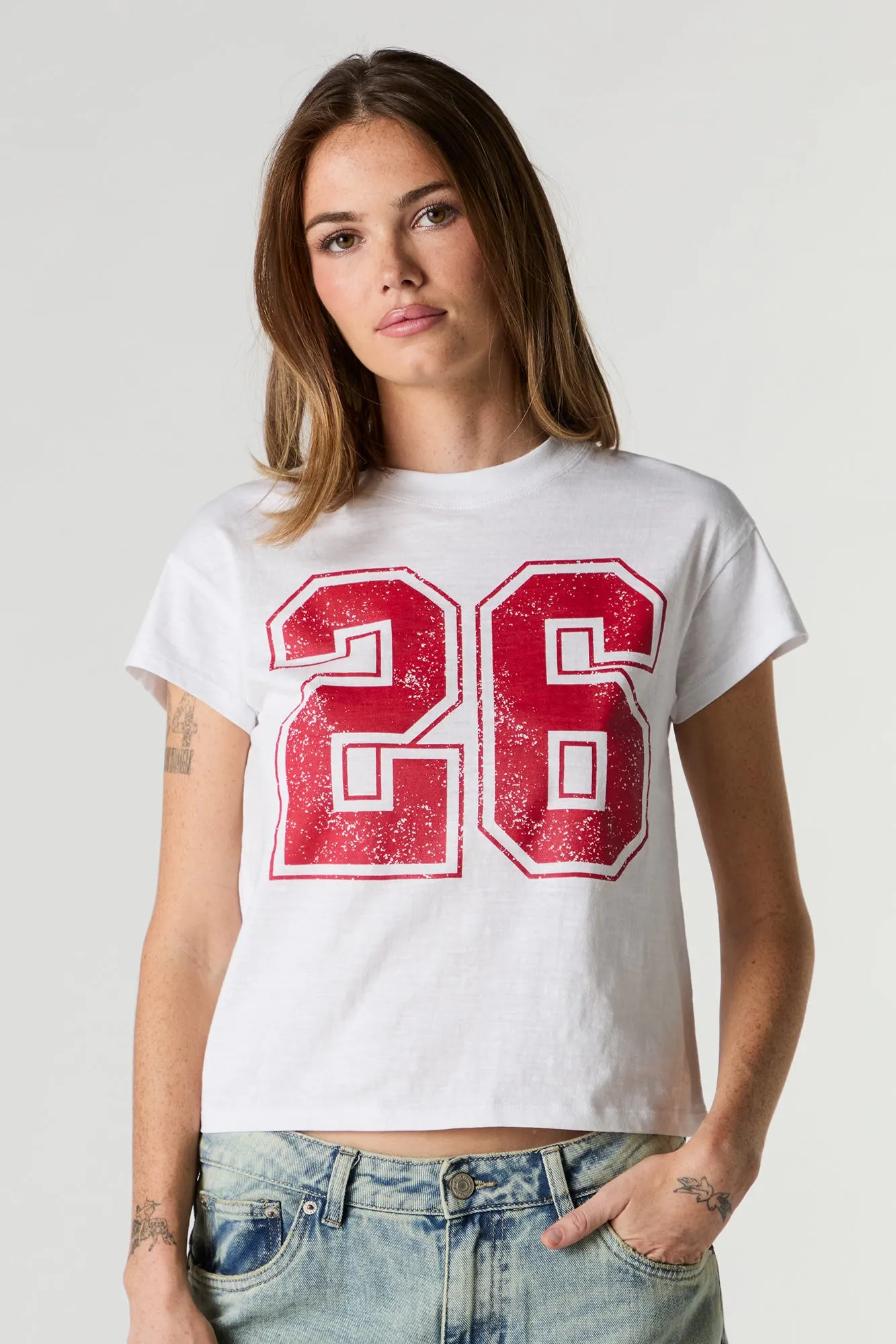 26 Graphic T-Shirt sold by Charlotte Russe