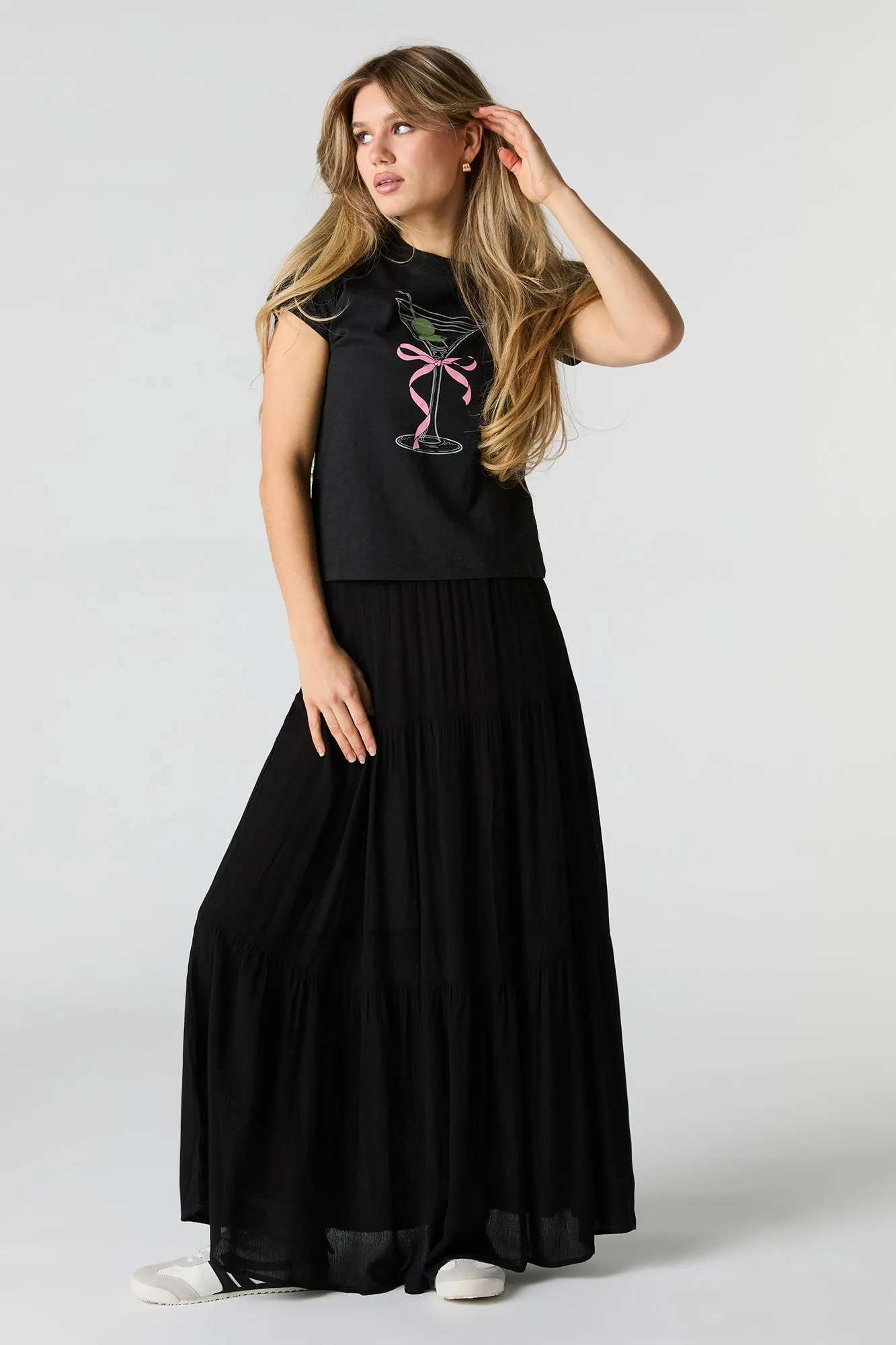 Dirty Martini Graphic Boxy T-Shirt sold by Charlotte Russe product image thumbnail 3