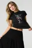 Dirty Martini Graphic Boxy T-Shirt sold by Charlotte Russe