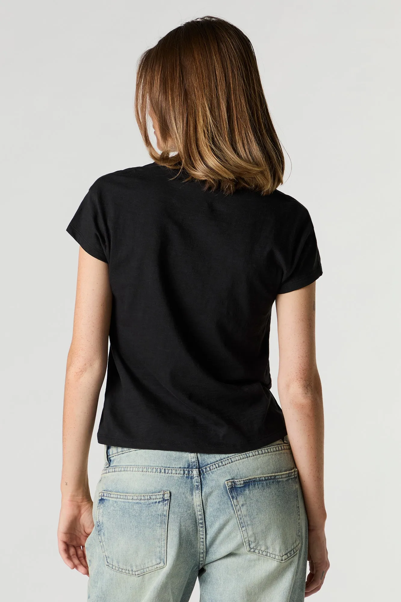 Edgy Graphic Boxy T-Shirt sold by Charlotte Russe product image thumbnail 2