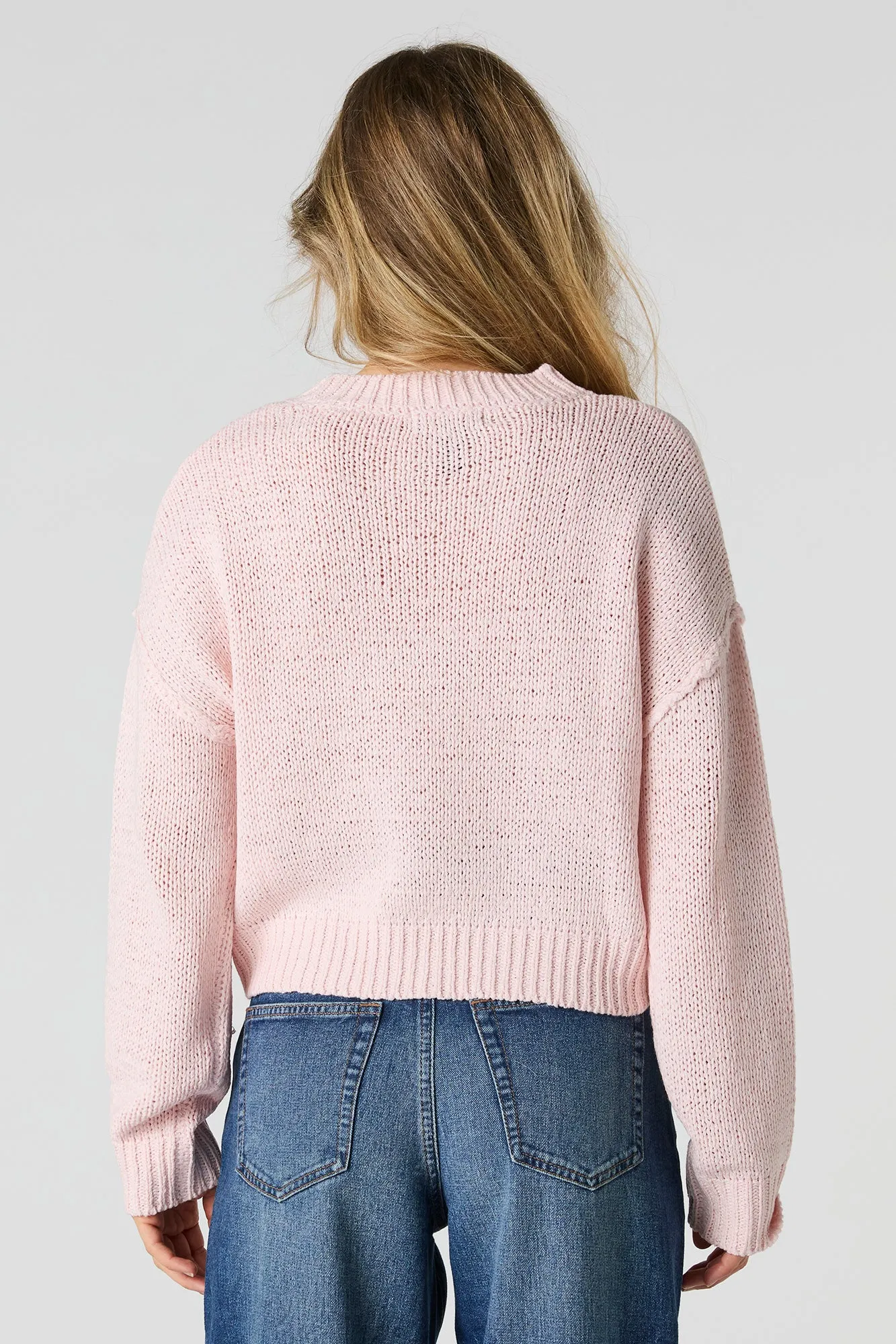 Crewneck Skimmer Sweater sold by Charlotte Russe product image thumbnail 2