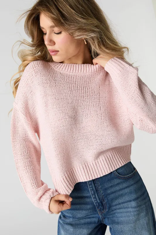 Crewneck Skimmer Sweater sold by Charlotte Russe