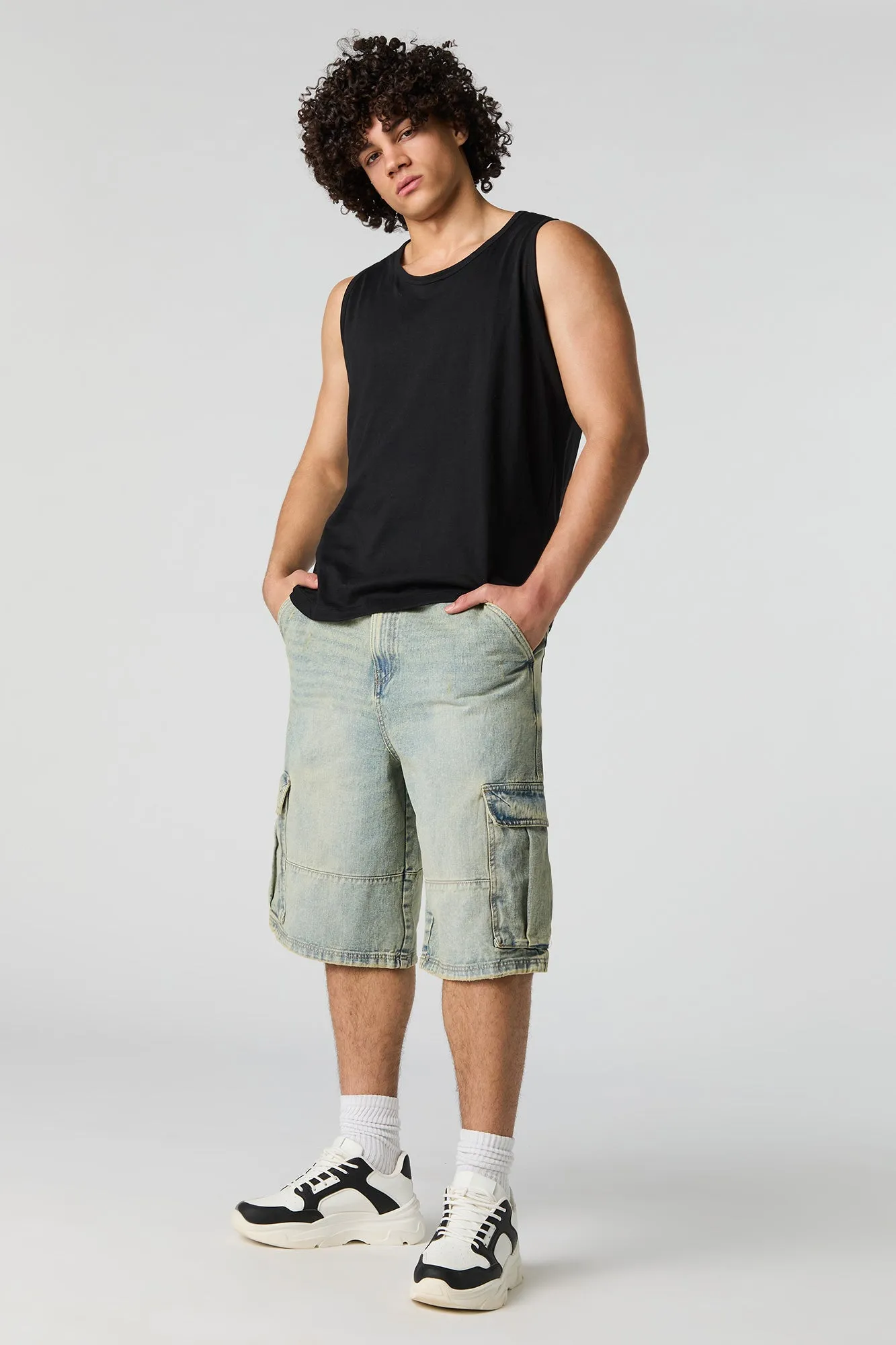 Skater Cargo Jort sold by Charlotte Russe product image thumbnail 3