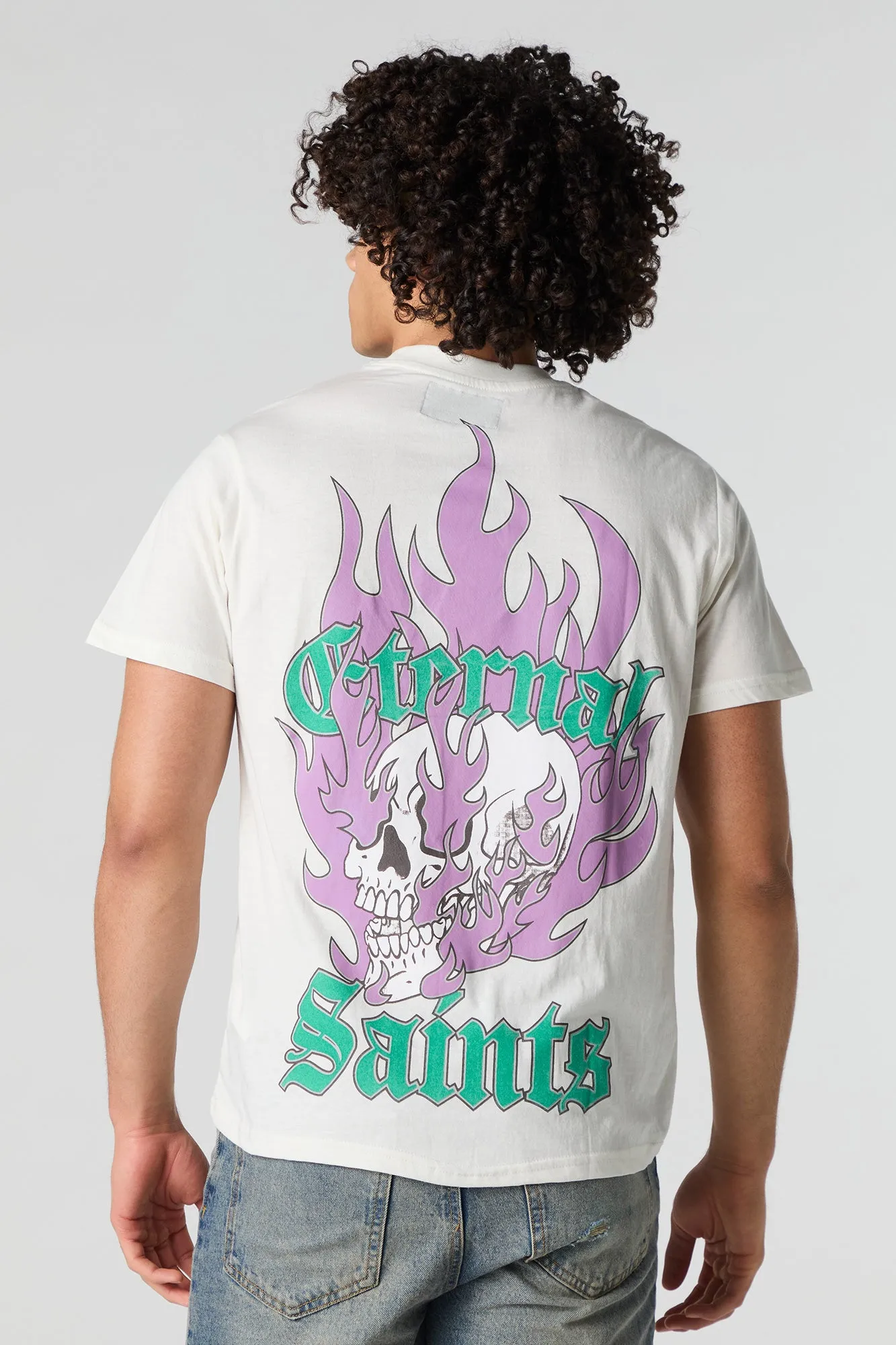 Eternal Saints Graphic T-Shirt sold by Charlotte Russe