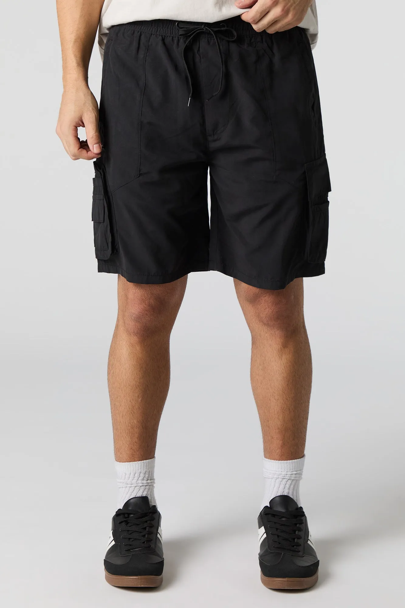 5 Pocket Drawstring Cargo Short sold by Charlotte Russe product image thumbnail 4