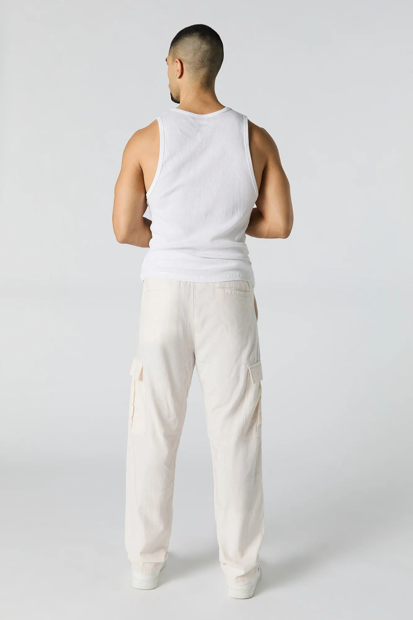 Linen Cargo Pant sold by Charlotte Russe product image thumbnail 3