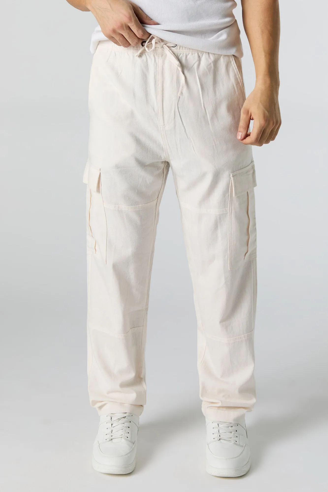 Linen Cargo Pant sold by Charlotte Russe