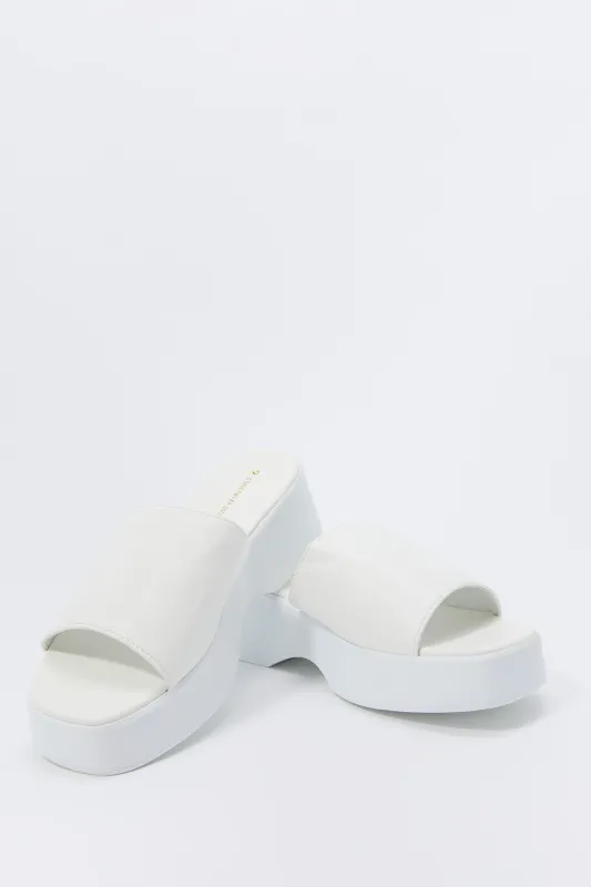 Faux Leather Platform Sandal sold by Charlotte Russe