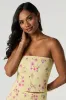 Floral Smocked Tube Top sold by Charlotte Russe